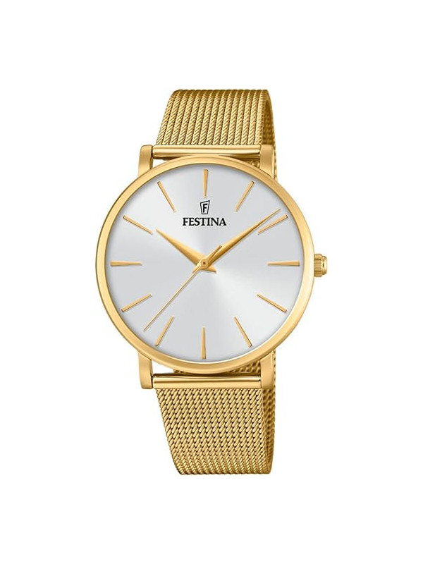 Orologio Donna Festina Boyfriend F20476/1 Acciaio Dorato 36mm