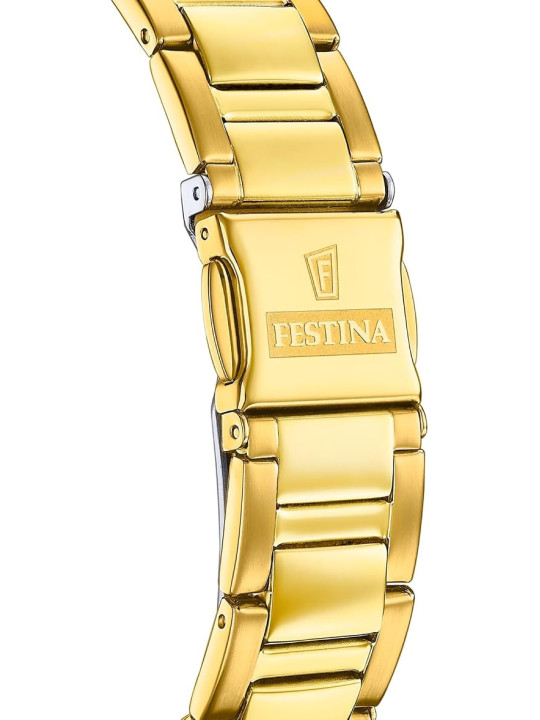 Orologio Cronografo Donna Festina Boyfriend F20609/2 Acciaio Dorato 10 ATM