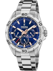 Orologio Uomo Festina Multifunction F20623/2 Acciaio Silver 43mm