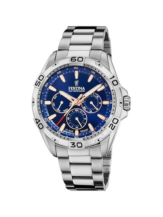 Orologio Uomo Festina Multifunction F20623/2 Acciaio Silver 43mm