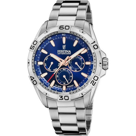 Orologio Uomo Festina Multifunction F20623/2 Acciaio Silver 43mm