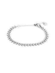 Bracciale Uomo Marlù 18BR196 Acciaio Silver catena a foglia chevron