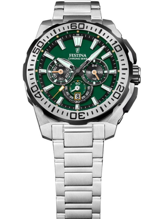 Orologio Cronografo Uomo Festina F20724/3 Acciaio Silver con Calendario