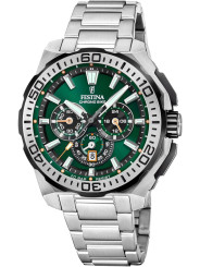 Orologio Cronografo Uomo Festina F20724/3 Acciaio Silver con Calendario