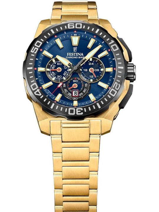 Orologio Cronografo Uomo Festina Chrono Bike F20727/1 Acciaio Silver