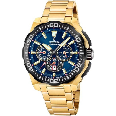 Orologio Cronografo Uomo Festina Chrono Bike F20727/1 Acciaio Silver
