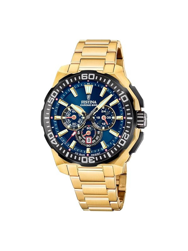 Orologio Cronografo Uomo Festina Chrono Bike F20727/1 Acciaio Silver