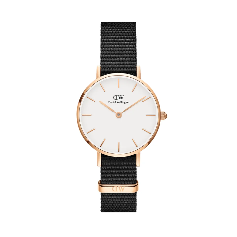 Orologio Solo Tempo Unisex DW00100251 Petite Cornwall Nero, Cassa Oro Rosa 28 mm Orologio Solo Tempo Unisex DW00100251 Petite Cornwall Nero, Cassa Oro Rosa 28 mm