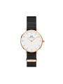 Orologio Solo Tempo Unisex DW00100251 Petite Cornwall Nero, Cassa Oro Rosa 28 mm