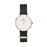 Orologio Solo Tempo Unisex DW00100251 Petite Cornwall Nero, Cassa Oro Rosa 28 mm