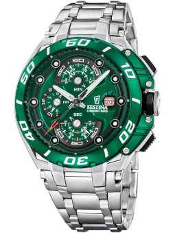Orologio Uomo Festina Chrono Bike F20754/5 Acciaio Argento Cronografo 20 ATM