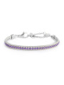 Bracciale Donna Marlù 31BR0009-P Tennis in Acciaio con Cubic Zirconia e Catena Snake Regolabile
