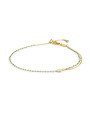 Cavigliera Marlù 20CV099G-T Donna Acciaio Oro con Myuki Turchese