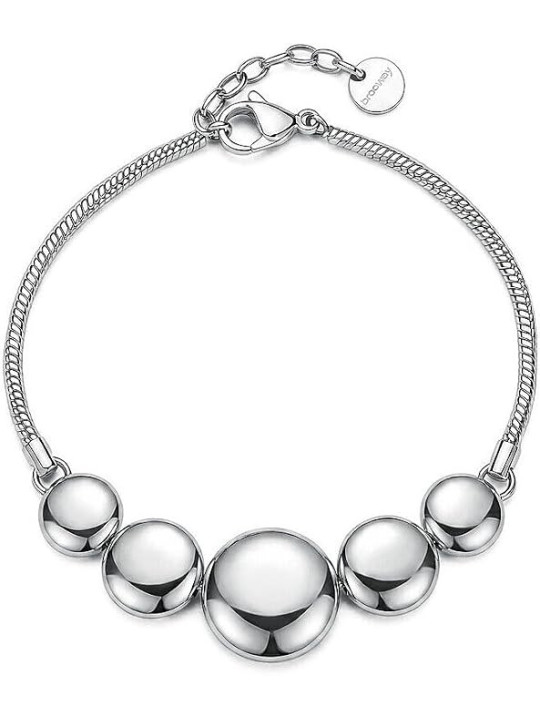Bracciale Donna Brosway Muse BUE13 in Acciaio 316L con Dischi Convessi