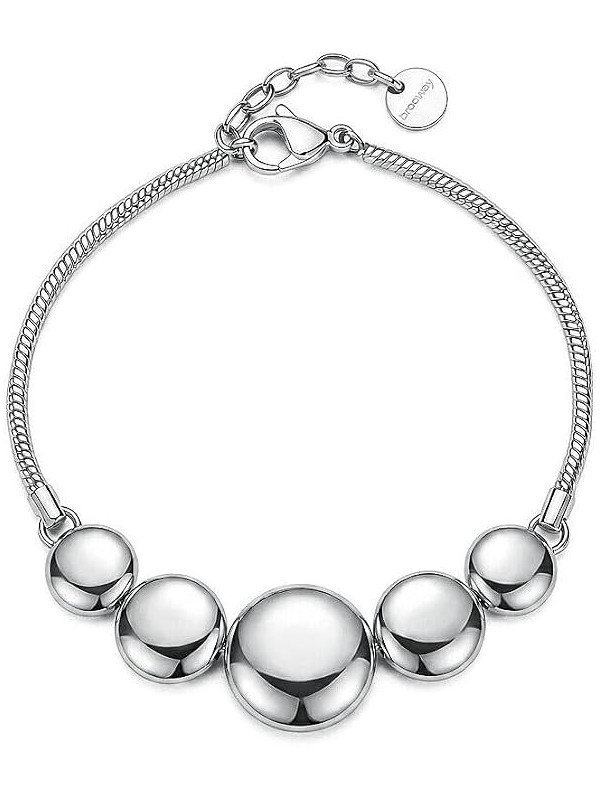 Bracciale Donna Brosway Muse BUE13 in Acciaio 316L con Dischi Convessi