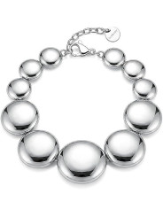 Bracciale Donna Brosway Muse BUE13 in Acciaio 316L con Dischi Convessi