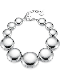 Bracciale Donna Brosway Muse BUE13 in Acciaio 316L con Dischi Convessi