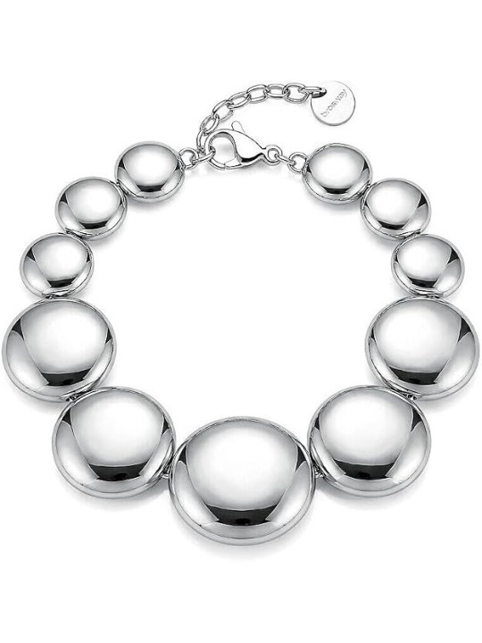 Bracciale Donna Brosway Muse BUE13 in Acciaio 316L con Dischi Convessi
