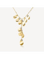 Collana Donna Brosway Bloom BOM08 in Acciaio Dorato 316L con Cristalli e Pendente Floreale
