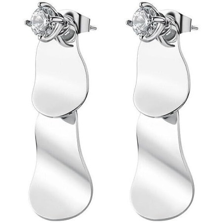 Orecchini Donna Brosway Bloom BOM25 Pendenti in Acciaio 316L con Cristalli