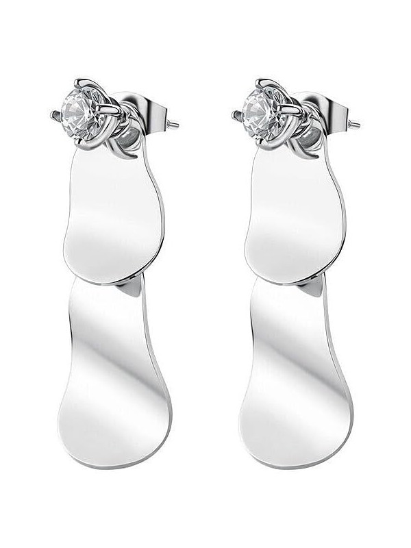 Orecchini Donna Brosway Bloom BOM25 Pendenti in Acciaio 316L con Cristalli