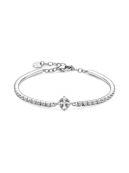 Bracciale Donna Brosway Desideri BEI113 Semirigido in Acciaio 316L con Cubic Zirconia Cushion