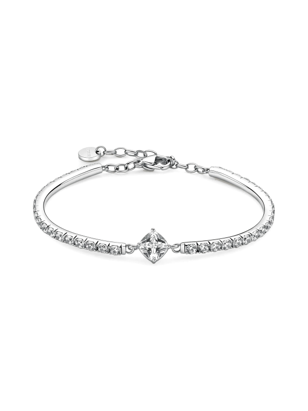 Bracciale Donna Brosway Desideri BEI113 Semirigido in Acciaio 316L con Cubic Zirconia Cushion
