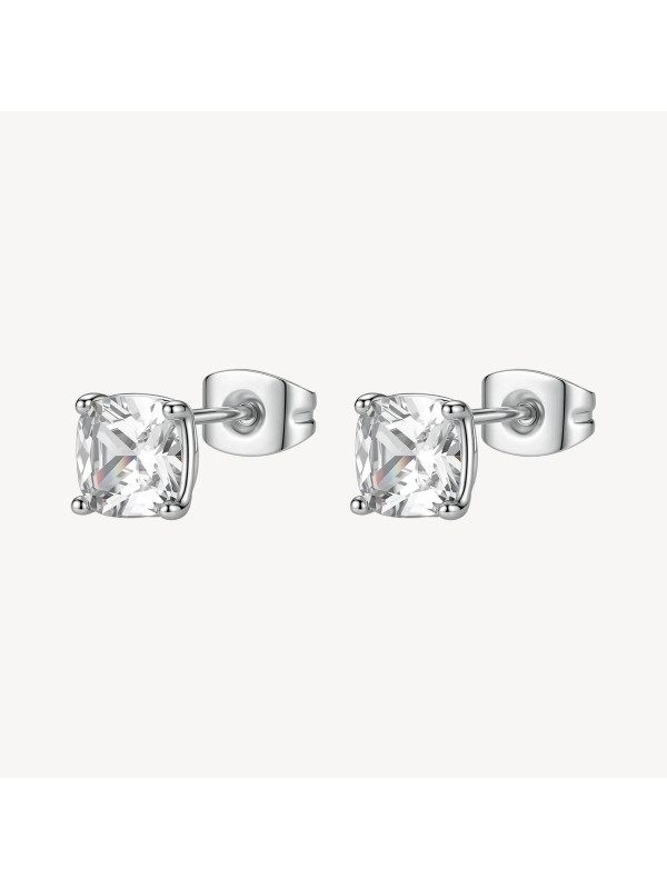 Orecchini Donna Brosway Desideri BEIE036 a Lobo in Acciaio Dorato 316L con Cubic Zirconia Cushion