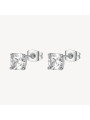 Orecchini Donna Brosway Desideri BEIE036 a Lobo in Acciaio Dorato 316L con Cubic Zirconia Cushion