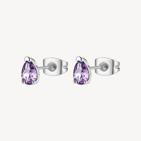 Orecchini Donna Brosway Desideri BEIE038 Acciaio e Zirconia Ametista