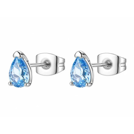 Orecchini Donna Brosway Desideri BEIE039 Acciaio e Zirconia Acquamarina