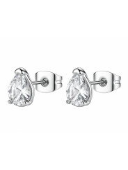 Orecchini Donna Brosway Desideri BEIE041 a Lobo in Acciaio 316L con Cubic Zirconia Bianca