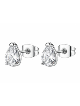 Orecchini Donna Brosway Desideri BEIE041 a Lobo in Acciaio 316L con Cubic Zirconia Bianca