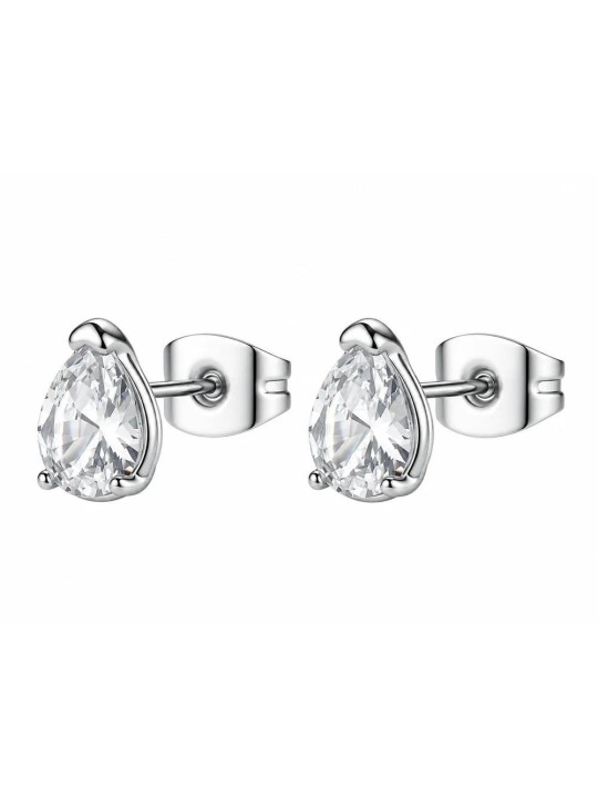 Orecchini Donna Brosway Desideri BEIE041 a Lobo in Acciaio 316L con Cubic Zirconia Bianca