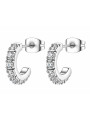 Orecchini Donna Brosway Desideri BEIE044 Cerchietto Acciaio Dorato e Zirconia