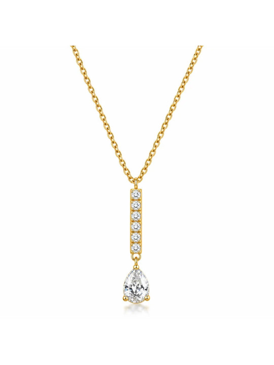 Collana Donna Brosway Desideri BEIN034 con Pendente in Acciaio 316L e Cubic Zirconia