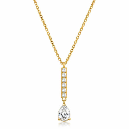 Collana Donna Brosway Desideri BEIN034 con Pendente in Acciaio 316L e Cubic Zirconia