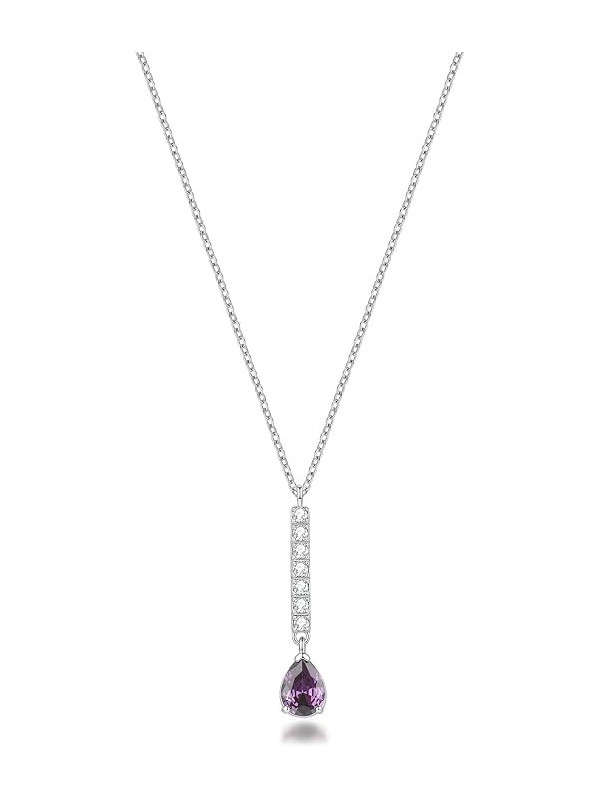 Collana Donna Brosway Desideri BEIN035 Acciaio e Zirconia Ametista