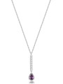 Collana Donna Brosway Desideri BEIN035 Acciaio e Zirconia Ametista