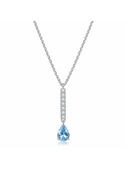 Collana Donna Brosway Desideri BEIN036 Acciaio e Zirconia Acquamarina