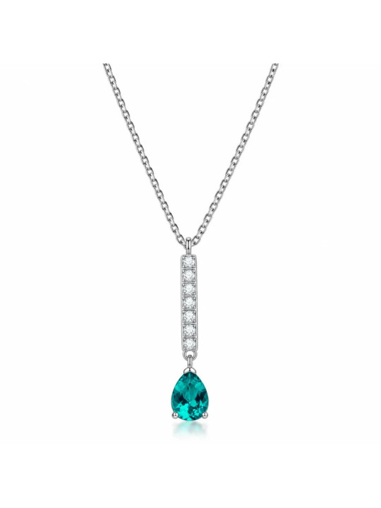 Collana Donna Brosway Desideri BEIN037 Acciaio e Zirconia Paraiba