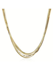 Collana Donna Brosway Weave BWV04 Acciaio Dorato e Cristalli