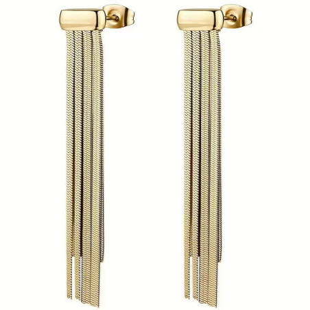 Orecchini Donna Brosway Weave BWV22 Acciaio Dorato Pendenti