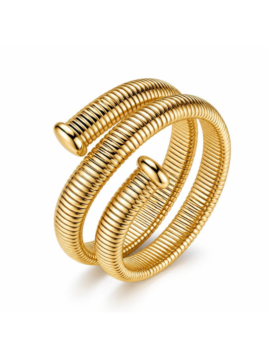 Bracciale Donna Brosway Weave BWV12 Rigido Tubogas in Acciaio Dorato 14K