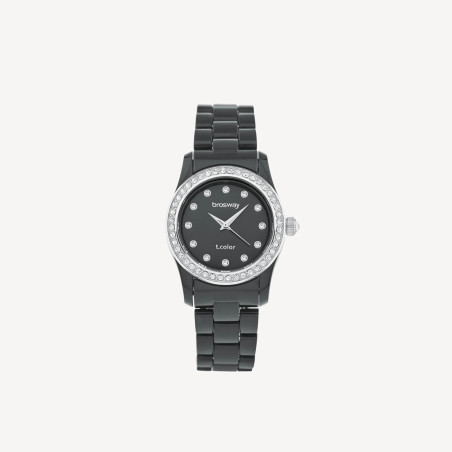 Orologio Donna Brosway T-Color WTC14 Solo Tempo Acciaio e Policarbonato Nero 31 mm