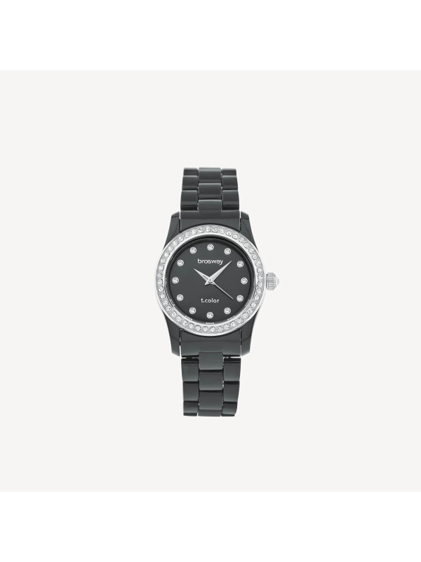 Orologio Donna Brosway T-Color WTC14 Solo Tempo Acciaio e Policarbonato Nero 31 mm