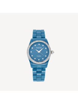 Orologio Donna Brosway T-Color WTC44 Solo Tempo Acciaio e Policarbonato Blu 36 mm