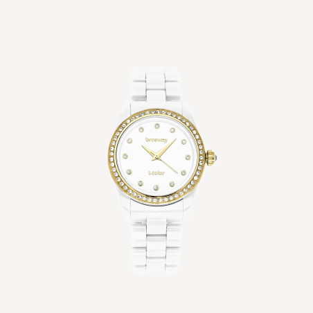 Orologio Donna Brosway T-Color WTC70 Bianco e Oro 36 mm