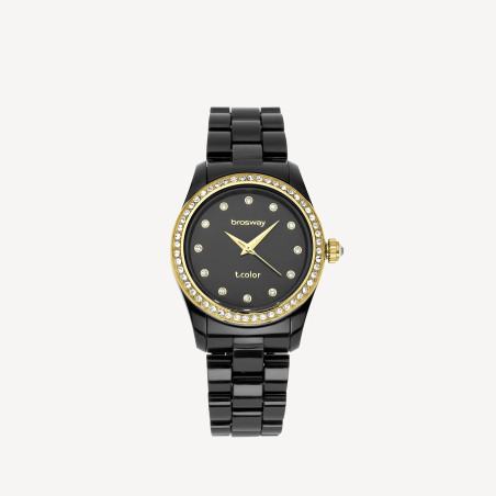 Orologio Donna Brosway T-Color WTC71 Nero e Oro 36 mm
