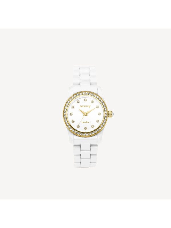 Orologio Donna Brosway T-Color WTC72 Bianco Oro 31 mm
